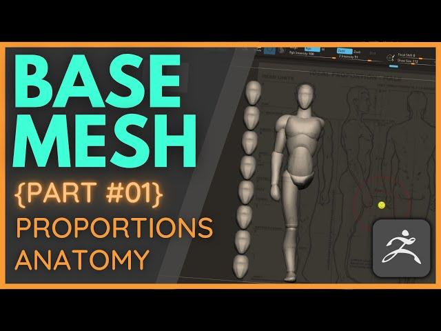 ZBrush - Forming a Body Base Mesh 01