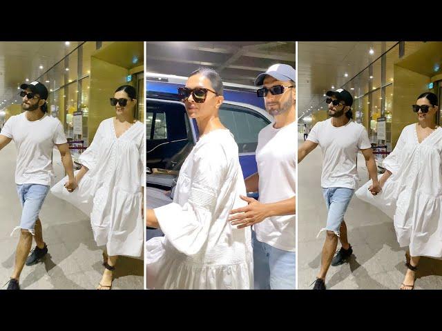 Suniel Shetty, Ranveer Singh and Deepika Padukone spotted at Airport || Bollywood Chronicle