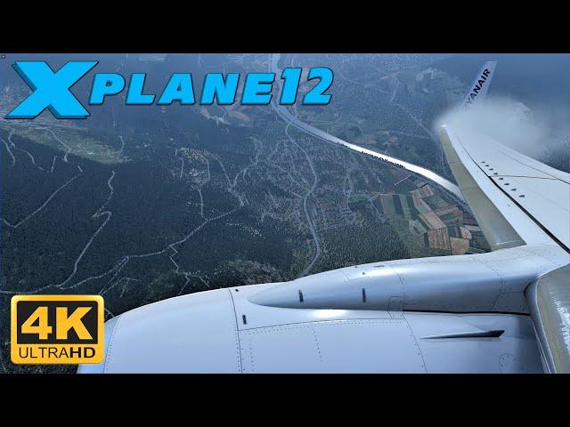 *NEW* X-Plane 12 GAMEPLAY - MAXIMUM SETTINGS - BOEING 737-800 Takeoff From Innsbruck Airport