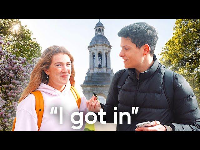 Asking Students How They Got Into Trinity College Dublin