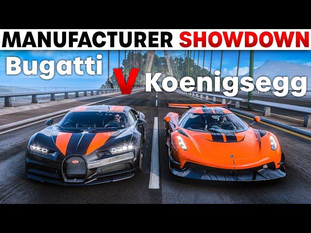 Forza Horizon 5 | Bugatti VS Koenigsegg | Manufacturer Showdown!