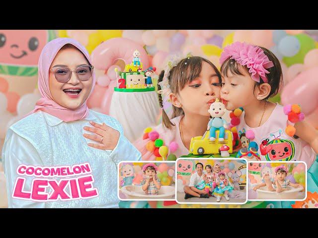 LEXIE CANTIK BANGET  BUNDA DAN LEIKA IKUT FOTO PERSIAPAN ULANG TAHUN LEXIE TEMA COCOMELON