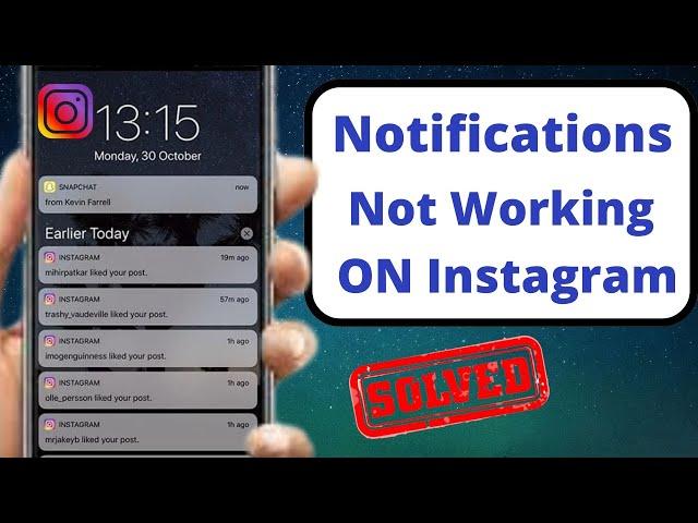 Instagram Notifications Not Working on iPhone | iOS 16 | 2022