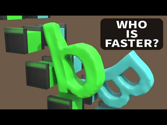 Softbody Alphabet Race | Who is Faster | Uppercase VS Lowercase | B vs b | 'b' Target | YOU28