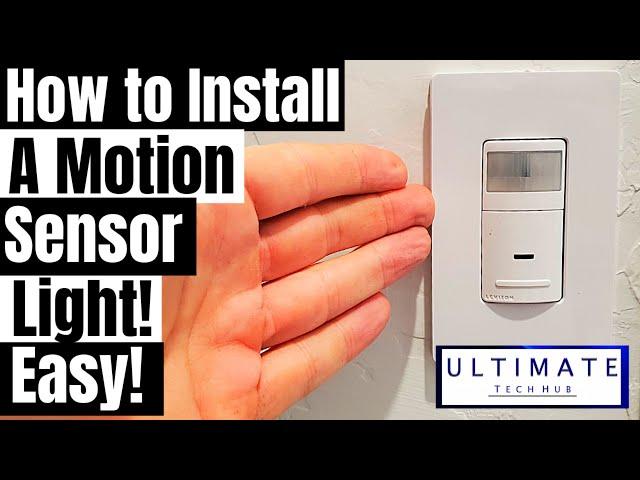 DIY Leviton Motion Sensor Light - How to Install - EASY INSTALL - $20