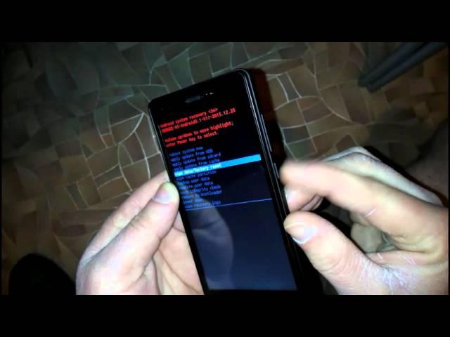 6.#DOOGEE X5 _"wipe data/factory reset в сток рекавери и в TWRP"