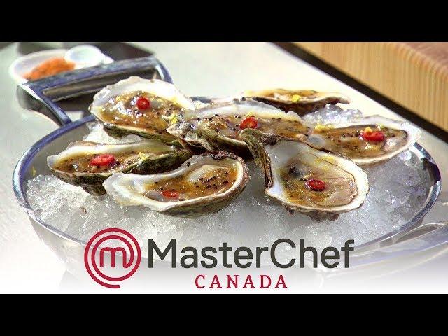 Claudio Aprile's Raw Bar - How To Prepare Oysters (MasterChef Canada S5)