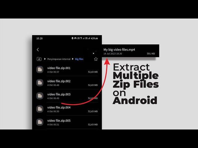 How to Extract (Unzip) Multiple Zip Files at Once on Android