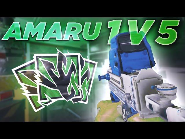 Crazy 1v5 Clutch with AMARU - Rainbow Six Siege