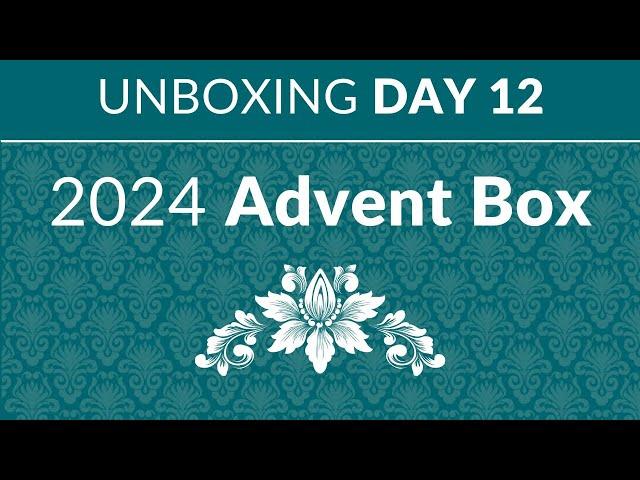 Unboxing Day 12 of the 2024 Sallie Tomato Advent Box!