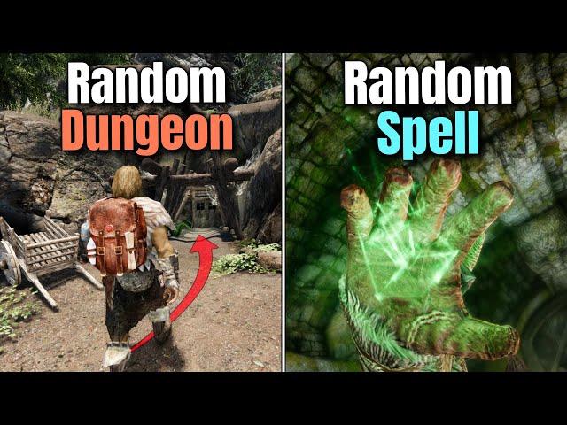 Skyrim, but I'm Forced to use Random Spells