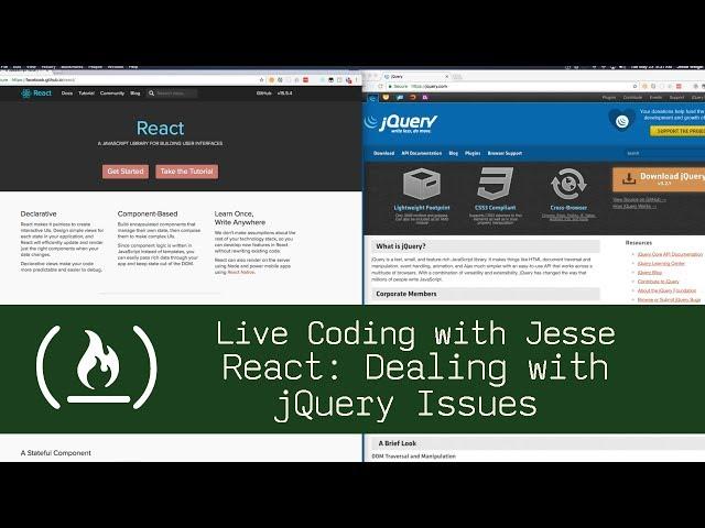 React: Dealing with jQuery Issues - Live Coding with Jesse