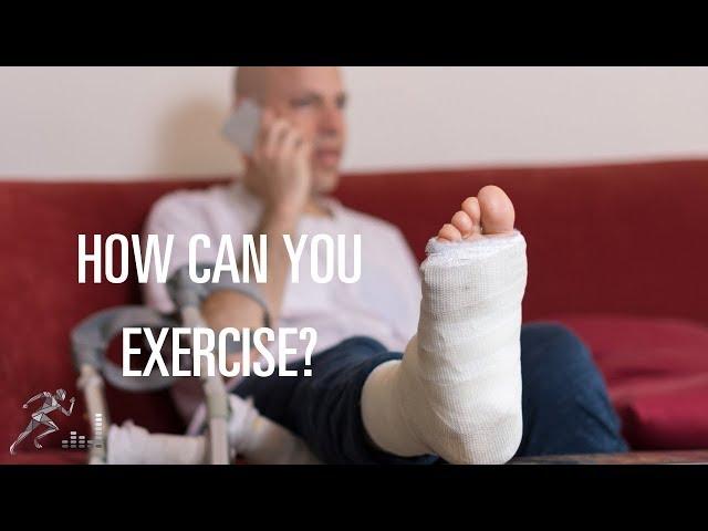 How can you get exercise when you have to keep weight off your leg?