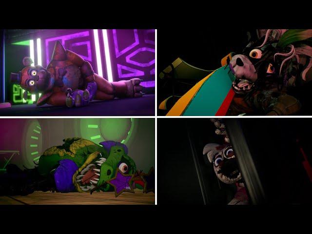 FNAF Security Breach - Brutal Animatronics Death Cutscenes