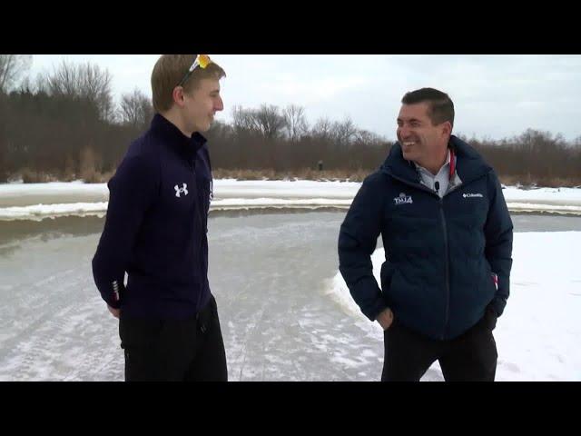 Young Wisconsin Olympian Jordan Stolz talks speedskating career