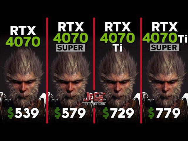 RTX 4070 vs RTX 4070 Super vs RTX 4070 Ti vs RTX 4070 Ti Super | Ryzen 5 7600 | Tested in 15 games