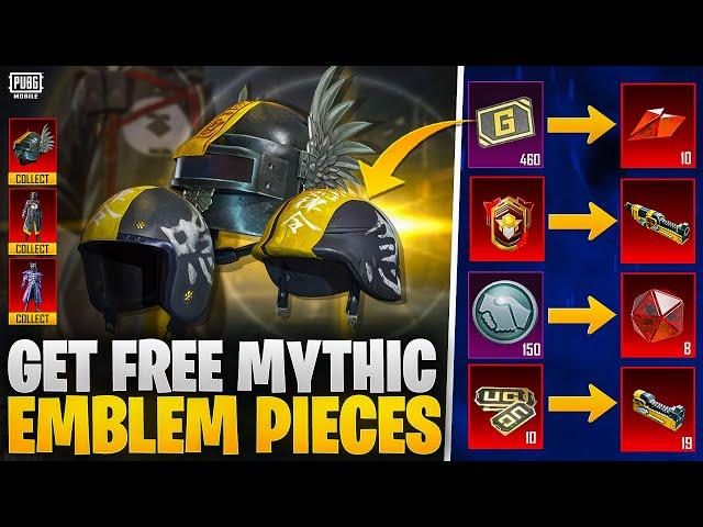 Get Free Mythic Emblem Pieces | Almost Free Upgradable Skin | Mythic Forge | PUBGM