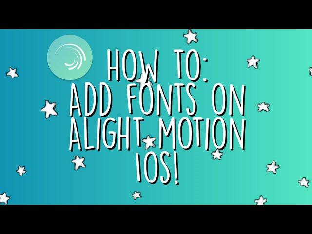 Import Fonts To AlightMotion tutorial (ios)