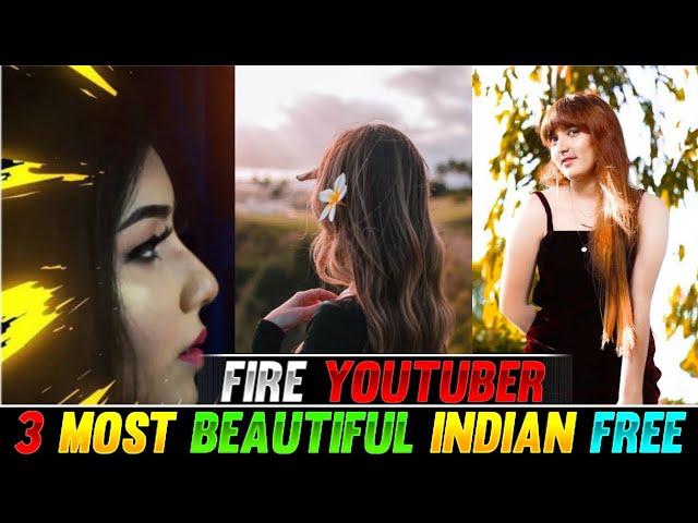 3 Most Beautiful Indian Female Yt Of Free Fire | #shorts #freefireshorts