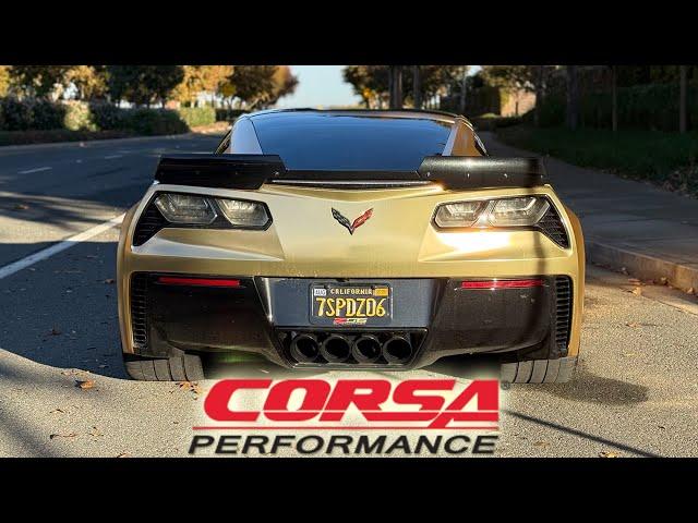 The BEST C7 Z06 Exhaust Setup for Exotic Noise! (Corsa XTREME & Cornerstone X-Pipe)