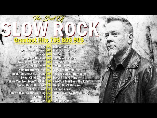 Slow Rock Ballads 70s 80s 90s  Scorpions, Bon Jovi, U2, Nirvana, Aerosmith, Gun N Roses #rock