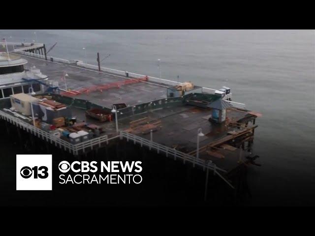 New video shows moments before and after waves take out Santa Cruz Wharf