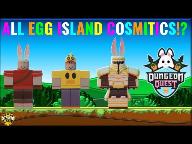 ALL EGG ISLAND COSMETICS IN DUNGEON QUEST