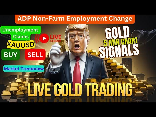 Live GOLD 5-Minute Trading Signals #85 - 5m XAUUSD Chart -XAUUSD Trading Live Stream 08/01/2025