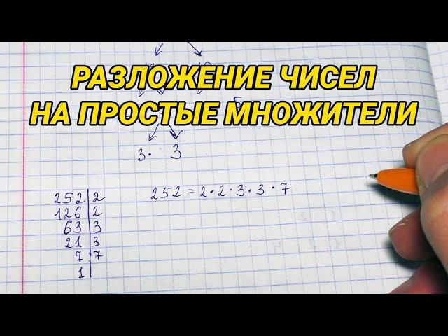 Разложение чисел на простые множители. Как разложить число на множители