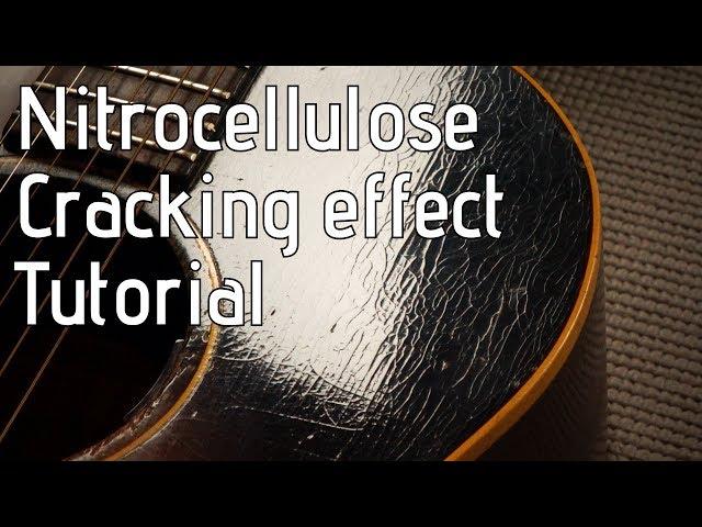 Checking / cracking a nitro guitar finish - Nitrocellulose relic tutorial