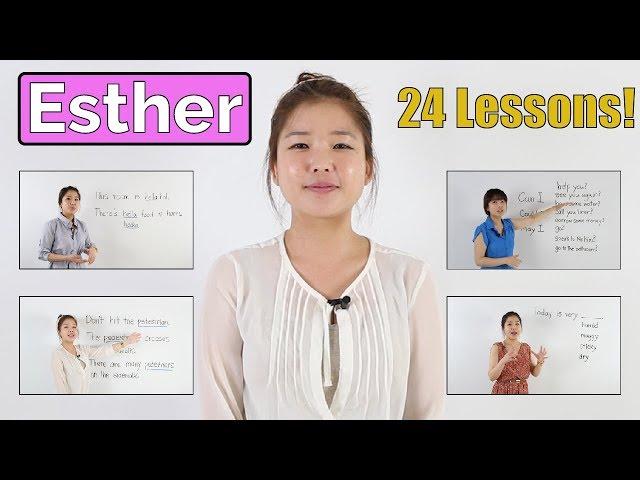 Learn English with Esther | 24 Easy English Lessons for Beginners