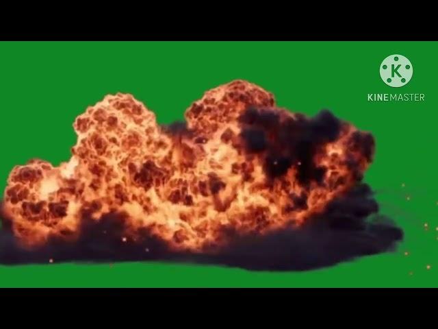 Explosion green screen