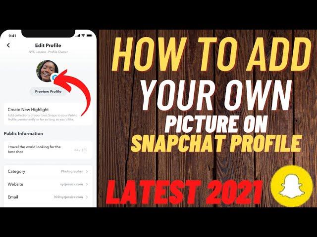 How To Add Profile Picture On Snapchat ! Latest 2021 ! How I Add My Picture On Snapchat Profile