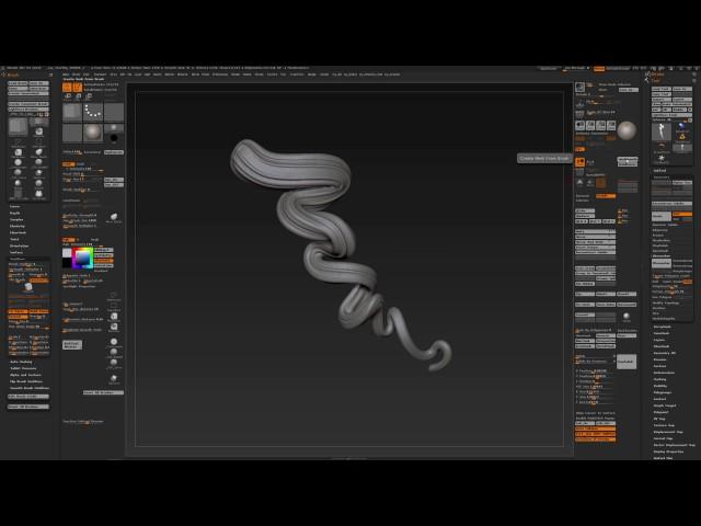 ZBrush TIP :  Quickly Create Curly Hair Geometry (IMM and Frame Mesh with curves.).