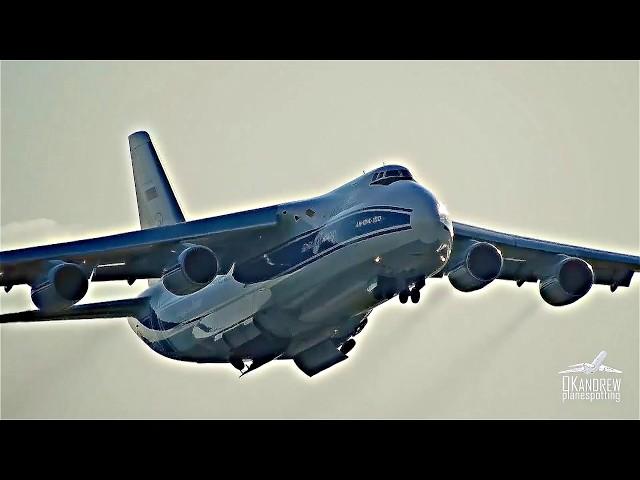 What happened in Sheremetyevo. An-124 Big Heavy Powerful Landing and takeoff