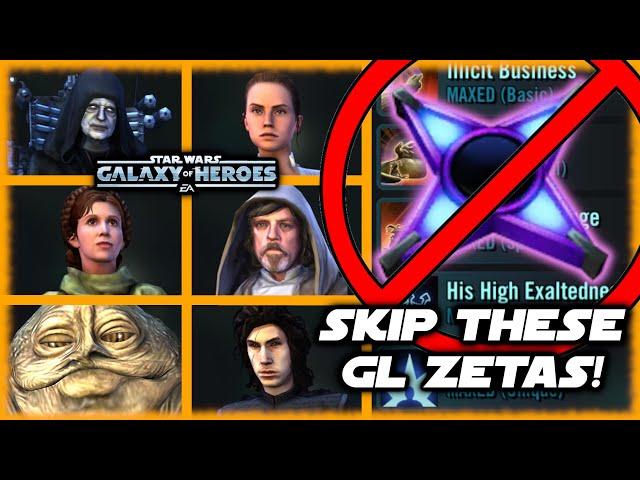 You Don't Need These Zetas on Galactic Legends in Star Wars Galaxy of Heroes!