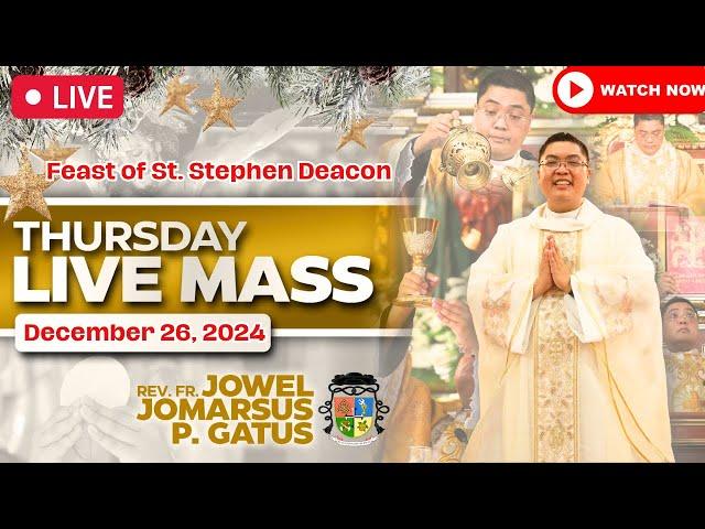 FILIPINO LIVE MASS TODAY ONLINE II DECEMBER 26, 2024 II FR. JOWEL JOMARSUS GATUS