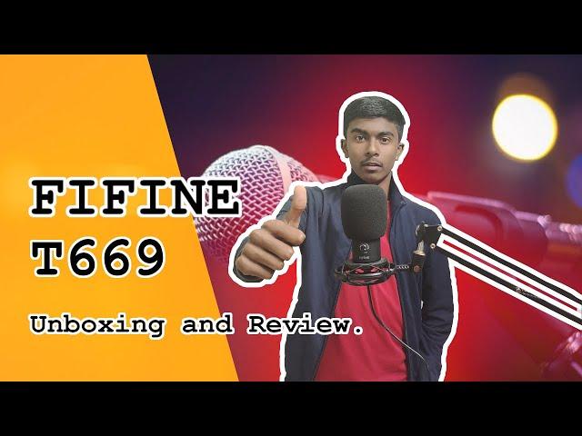 Fifine T669 USB Condenser Microphone Unboxing and Review || 4K || Sid Tech