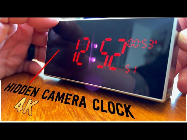 HIDDEN CAMERA CLOCK... how to spot a SPY cam!