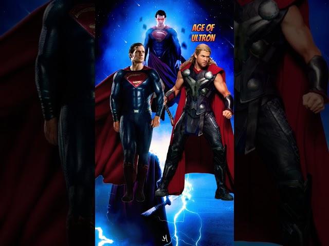 THOR  VS SUPERMAN (ALL VERSIONS)  #MARVELVSDC #MARVEL #TRENDING #shorts