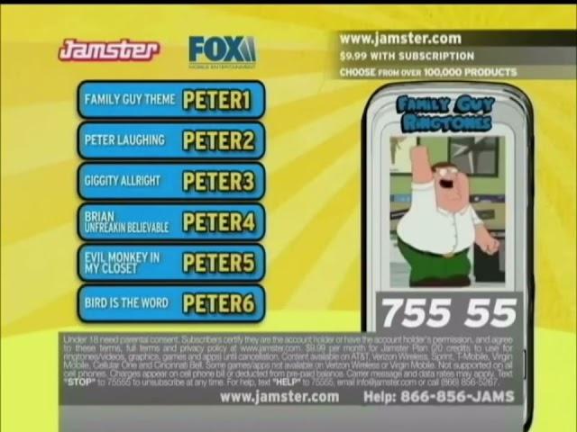 Jamster Family Guy Ringtones Commercial (Fixed Aspect Ratio)