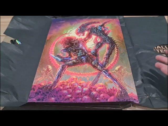 Opening and Reviewing Limited Edition Displate: Alien Vs. Predator - Premium Metal Posters #art