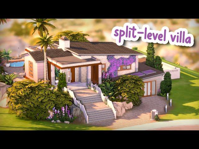 Split-Level Villa  || The Sims 4 Speed Build