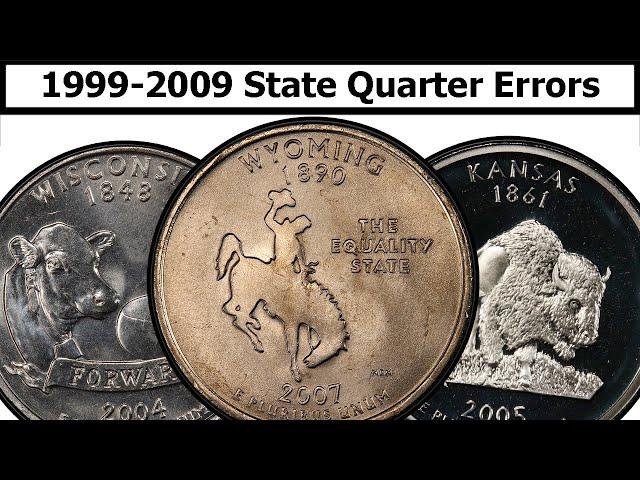 1999-2009 State Quarter Errors & Varieties Complete Guide - Values & Clear Explanation