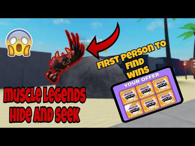 MUSCLELEGENDS HIDE AND SEEK REWARD is 6darkstar