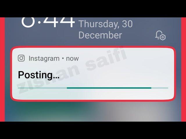 Instagram Fix Posting Notification problem solve