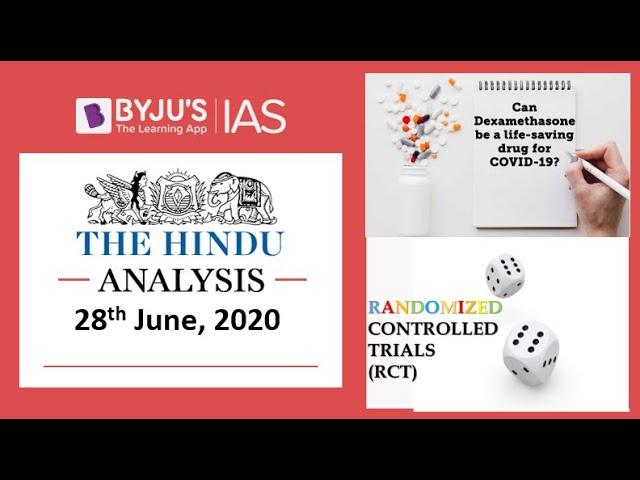 'The Hindu' Analysis for 28th June, 2020. (Current Affairs for UPSC/IAS)