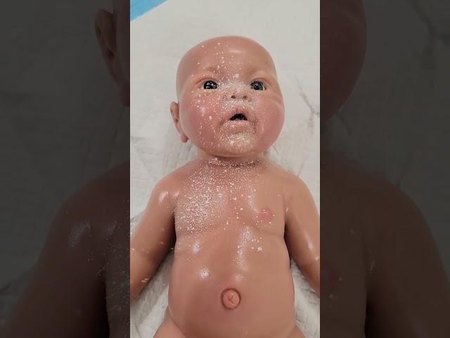 Powder Time - Babies First Powder - Silicone Baby Doll