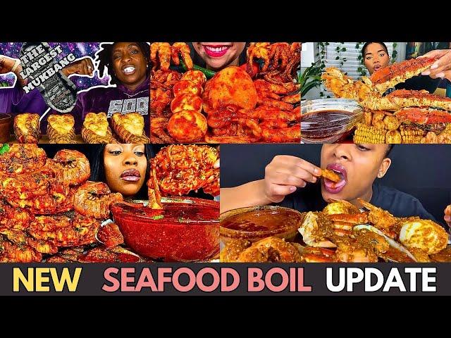 **ASMR SEAFOOD BOIL COMPILATION! King Crab Legs, Shrimp, Lobster Mukbang!**