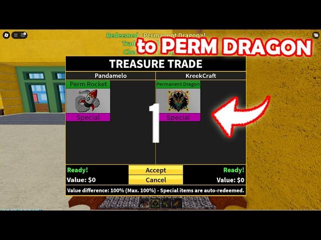 HOW...Trading Perm Rocket to Permanent Dragon Fruit!